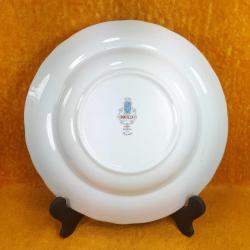 VINTAGE PONTESA IRONSTONE MADE IN SPAIN CHINAMADE KUŞ VE ÇİÇEKLER RESİMLİ DEKORATİF PORSELEN TABAK