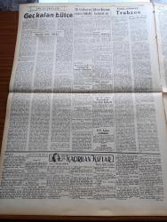 Ulus Gazetesi - 24 Şubat 1949 - Peyami Safa Köşe Yazısı - Bütçeye Dair Geniş Müzakereler - Adalet Bütçesi Üzerinde 25 Milletvekili Konuştu - Başbakan Şemsettin Günaltay - Diyanet Bütçesi Dolayısıyla Bir Tartışma Oldu - Lefke Belediye Başkanı Bay Nekipzade Fadıl - Afyon Milletvekili Ali Çetinkaya'nın Cenazesi Kaldırıldı - Akdeniz Paktı İçin İngiliz Dışişleri Bakanı Bevin'le Yapılan Temaslar - Trabzon'un Kurtuluş Yıldönümü - Adalet Bakanı Fuat Sirmen - Şükrü Saracoğlu Dün Bulgar Elçisini Kabul Etti - Kaçırılan Kızlar Yazan Gerard Fairlie Yazı Dizisi - Bursa'nın Tarihi 4 Kitaplığı Bir Binada Toplanıyor - Fransa'da Komünist Lider Thorez'in Sözleri İnfialle Karşılandı - Filistin İçin Çarpıştığımız Günler Yazan M. Şevki Yazman Yazı Dizisi - Akdeniz Futbol Turnuvası İçin Hazırlıklar - Beyaz Saray'da 50 Yıl Çeviren Kazım Sevinç Altınçağ - Cebeci Halk Odası Sokak Koşusu - Fievrin Ağrı - Bulmaca - Radyo - Tural Öksürüğü Ve Bronşiti Geçirir - Şaklar Ayakkabıları Atölyesi - Parker Quink Mürekkebi