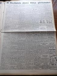 Ulus Gazetesi - 24 Şubat 1949 - Peyami Safa Köşe Yazısı - Bütçeye Dair Geniş Müzakereler - Adalet Bütçesi Üzerinde 25 Milletvekili Konuştu - Başbakan Şemsettin Günaltay - Diyanet Bütçesi Dolayısıyla Bir Tartışma Oldu - Lefke Belediye Başkanı Bay Nekipzade Fadıl - Afyon Milletvekili Ali Çetinkaya'nın Cenazesi Kaldırıldı - Akdeniz Paktı İçin İngiliz Dışişleri Bakanı Bevin'le Yapılan Temaslar - Trabzon'un Kurtuluş Yıldönümü - Adalet Bakanı Fuat Sirmen - Şükrü Saracoğlu Dün Bulgar Elçisini Kabul Etti - Kaçırılan Kızlar Yazan Gerard Fairlie Yazı Dizisi - Bursa'nın Tarihi 4 Kitaplığı Bir Binada Toplanıyor - Fransa'da Komünist Lider Thorez'in Sözleri İnfialle Karşılandı - Filistin İçin Çarpıştığımız Günler Yazan M. Şevki Yazman Yazı Dizisi - Akdeniz Futbol Turnuvası İçin Hazırlıklar - Beyaz Saray'da 50 Yıl Çeviren Kazım Sevinç Altınçağ - Cebeci Halk Odası Sokak Koşusu - Fievrin Ağrı - Bulmaca - Radyo - Tural Öksürüğü Ve Bronşiti Geçirir - Şaklar Ayakkabıları Atölyesi - Parker Quink Mürekkebi