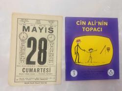 28 Mayıs 1977 hediyelik orijinal Saatli Maarif takvim yaprağı (Cin Ali kitabı hediyeli:)
