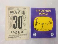 30 Mayıs 1977 hediyelik orijinal Saatli Maarif takvim yaprağı (Cin Ali kitabı hediyeli:)