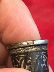 Gümüş savatlı yüksük