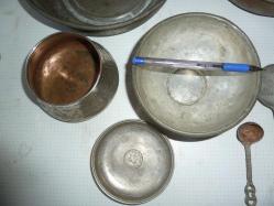 ANTİKA BAKIR HAMAM TASI KASE ÇOMÇALAR 9 ADET+ÜCRETSİZ KARGO