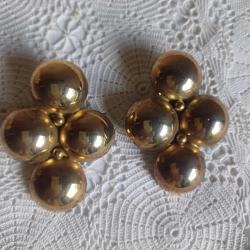 Vintage Klipsli Küpe Gold