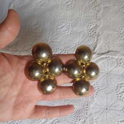 Vintage Klipsli Küpe Gold