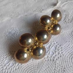 Vintage Klipsli Küpe Gold