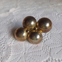 Vintage Klipsli Küpe Gold