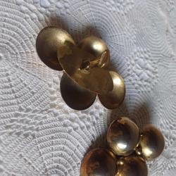 Vintage Klipsli Küpe Gold