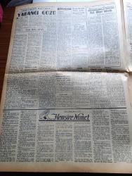Ulus Gazetesi - 5 Mart 1950 - Hüseyin Cahit Yalçın Köşe Yazısı - Cumhurbaşkanı İsmet İnönü Malatya Heyetini Kabul Etti - Türkiye'de Çalışma Teşkilatı - Yüksek Seçim Kurulu Başkanı Münir Akyürek Oldu - Af Tasarısının Tam Metni - Hilmi Uran'ın Basına Demeci - Galatasaray Beykoz'a Mağlup Oldu - Türk İran Ordu Karmaları Maçı - Gazi Lisesi Basketbol Şampiyonu - Yabancı Gözü Yazan Falih Rıfkı Atay - Hemşire Nimet Yazan Azmiye Hami Güven Yazı Dizisi - Sovyetler Afrika'da Bir Komünist İmparatorluğu Kurmak Niyetindeymiş - İran Şahı Öğrencilerimizle Görüştü - Vali Fahrettin Kerim Gökay Heybeli Ve Büyükada'yı Ziyaret Etti - Charlie Chaplin'in (Şarlo) Aşkları Yazı Dizisi - Tiyatro Ve Roman Yazarı Kotzbue Nasıl Öldürülmüştü - Fred Astaire'in Kraliçesi - Uçan Gölgeler Yazan Server Bedi - Ege Ve Efe Sabunları - Günah Çocuğu Filmi Büyük Sinemada - Manisa'da 1955 De Okulsuz Köy Kalmayacak - Luxor Pikapları - Tarlan Diş Macunu - Ayşe Savaşır Ve Yıldız Tarkan Piyano Denemesi