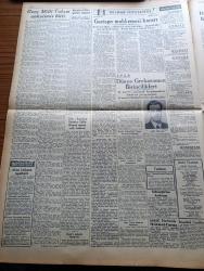 Ulus Gazetesi - 3 Şubat 1950 - Peyami Safa Köşe Yazısı -  Profesör Doktor Yavuz Abadan Köşe Yazısı - Hükümet Yeni Seçim Tasarısının Her Bakımdan Mükemmel Çıkması İçin Elinden Geleni Yapıyor - Türk Amerikan Kadınlar Birliği Aylık Toplantısı - Özel Endüstri İçin Hazırlık Yapılıyor - Genç Milli Takım Anketimiz Bitti - Attlee Seçim Propagandası Gezisine Çıktı - Cemil Sait Barlas Samsun'dan Geçti - Namık Zeki Aral - Hemşire Nimet Aral - Rejimin Yeni Bir Eseri Su İşleri Kurumu Yazan Kerim Ömer Çağlar - Çin Komünist Lideri Mao Zedung Moskova'da Gözaltına Alındı - Komünistliğe Karşı Müslüman Katolik Bloku - Muallimler Birliği Kuruluş Yıldönümünde - Dünya Grekoromen Birincilikleri- Devlet Demir Yolları Beden Terbiyesi Müdürü Fuat Pura - İtalyan Güreş Takımı İle Yapılacak Müsabakalar - Genç Milli Takım Anketimiz Bitti - Yeni İki Piyes Antigone Ve Scapin'in Dolapları  Yazan Lütfi Ay - Ses Yıldızı Nigar Bomonti Aile Saz Salonunda - Bulmaca - Ankara İstanbul Radyosu Programı -Emekli Subaylar Balosu
