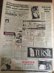 YENİ SABAH GAZETESİ  31 EKİM 1963 YIL :26 SAYI :8848----Vergi Reformu İçin Üç Yeni Tasarı Hazırlandı ---Olaya ,Alman Basını Geniş Sayfalar Ayırıyor ---85 m  de gömülü kalan 3 işçi için  burgu getirildi ---İstanbul da  ilk  mitingi  MP yaptı ---Üç yerde sahte binlik ele geçti ---Belçika 50 bin  Türk maden işçisi istiyor ---Hodri Meydan :Siyavuşgil ---Arsa Fiyatları 10 Yılda 200 Misli Yükseldi --Son 50 yıl içinde  kadınlar çok değiştiler ---Kılıç ,Apak 'ı  taraf  tutmakla itham etti ----Galatasaray  yarın Ankara  deplasmanına  çıkıyor ---Eksik  kadrolu  Fenerbahçe  İzmit de berabere :1-1---