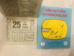25 Ocak 1987 hediyelik orijinal Türkiye gazetesi takvim yaprağı (Cin Ali kitabı hediyeli:)