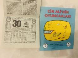 30 Ocak 1987 hediyelik orijinal Türkiye gazetesi takvim yaprağı (Cin Ali kitabı hediyeli:)