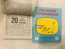 20 Ağustos 1987 hediyelik orijinal Türkiye gazetesi takvim yaprağı (Cin Ali kitabı hediyeli:)
