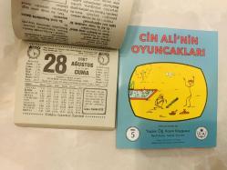 28 Ağustos 1987 hediyelik orijinal Türkiye gazetesi takvim yaprağı (Cin Ali kitabı hediyeli:)