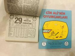 29 Ağustos 1987 hediyelik orijinal Türkiye gazetesi takvim yaprağı (Cin Ali kitabı hediyeli:)