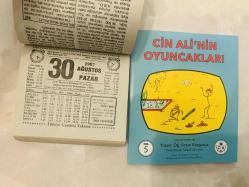 30 Ağustos 1987 hediyelik orijinal Türkiye gazetesi takvim yaprağı (Cin Ali kitabı hediyeli:)