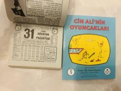 31 Ağustos 1987 hediyelik orijinal Türkiye gazetesi takvim yaprağı (Cin Ali kitabı hediyeli:)