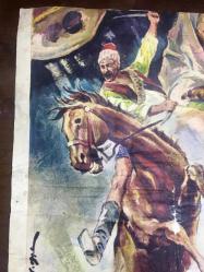 ÇAKIRCALI MEHMET EFE, ORİJİNAL YEŞİLÇAM SİNEMA AFİŞİ, 1950, FİLM AFİŞİ / POSTERİ - BÜYÜK BOY - ORİJİNAL - 100 X 70 cm EBADINDA - Original Turkish Big Size Movie Poster - Faruk Kenç, Turgut Demirağ, Murat Sertoğlu, Bülent Ufuk, Gülistan Güzey, Vedat Karaokçu, Münevver Çoşkun, Sadri Alışık, Zeki Alpan, Mehmet Karaca, Kadir Savun, Salih Tozan, Şadi Yaver Ataman, Enver Burçkin, AND Film, Mimeray Ofset (RESTORASYONLU AFİŞTİR, DÖNEMİNE AİT, ÇOK NADİR, ÇERÇEVEYLE BİRLİKTE)