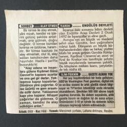 2 OCAK 1996-TAKVİM YAPRAĞI-DOĞUM GÜNÜ HEDİYESİ-TÜRKİYE GAZETESİ TAKVİMİ,GÖNENLİ MEHMET EFENDİNİN VEFATI 1991,VEREMLE SAVAŞ HAFTASI FIRTINA,ALAY ETMEK,ENDÜLÜS DEVLETİ ,GAZETE ALMAK YOK