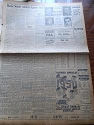 Ulus Gazetesi - 25 Mart 1950 - Peyami Safa Köşe Yazısı - Hüseyin Cahit Yalçın Köşe Yazısı - Meclis Seçimi Yenileme Kararı Verdi - Seçim 14 Mayıs Pazar Günüdür - Af Tasarısı Komisyona İade Edildi - Türkiye İtalya Dostluk Paktı - Sadık Aldoğan'ın Milletvekilliği Dokunulmazlığı Kaldırıldı - 2 Nisan'da Ay Tutulacak - Uçan Gölgeler Yazan Server Bedi Yazı Dizisi - Mustafa Reşit Paşa Ve İlk Anayasa Yazan Hasan Ali Yücel Köşe Yazısı - Reşat Aydınlı'nın Dünkü Duruşması - Komünizmin Hileli Siyaseti - Milli Eğitim Bakanı Tahsin Banguoğlu'nun Güreşçilerimize Tebrik Telgrafı - Fatin Rüştü Zorlu Ve Muammer Çavuşoğlu Amerika'ya Gittiler - Yankee Paşa Yazan Edison Marshall Yazı Dizisi - Devlet Tiyatrosunda Peer Gynt - Stockholm'de Yapılan Güreşlerden Resimler - İngiliz İşçi Partisi'nin Eski Başkanı Harold Laski Öldü - Değerli Ses Sanatkarı Safiye Ayla Büyük Sinemada - Sabite Tur Gülerman - Büyük Millet Meclisi Başkanı Şükrü Saraçoğlu'nun Sözleri - Charlie Chaplin'in En Güzel Filmi Altına Hücum