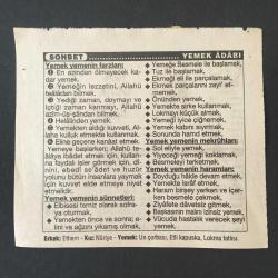9 OCAK 1996-TAKVİM YAPRAĞI-DOĞUM GÜNÜ HEDİYESİ-TÜRKİYE GAZETESİ TAKVİMİ,DÖRTYOLUN KURTULUŞU,1922,DÜŞMAN ÇANAKKALEDEN ÇEKİLDİ,1916,YEMEK ADABI