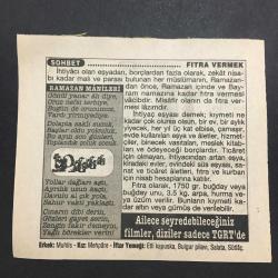 16 ŞUBAT 1996 -TAKVİM YAPRAĞI-DOĞUM GÜNÜ HEDİYESİ-TÜRKİYE GAZETESİ TAKVİMİ,NAYLON ABD DE İLK DEFA ÜRETİLMEYE BAŞLANDI 1937,TÜRK HAVA KURUMUNUN KURULUŞU 1925,FITRA VERMEK RAMAZAN MANİLERİ
