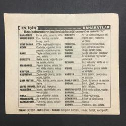 22 MART 1996 -TAKVİM YAPRAĞI-DOĞUM GÜNÜ HEDİYESİ-TÜRKİYE GAZETESİ TAKVİMİ,MART DOKUZU FIRTINASI,FEKENİN KURTULUŞU,BAHARATLAR