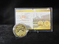 Darphane Diyanet İşleri Başkanlığı'nın 100. Yılı Gümüş Üzeri Altın Kaplama Hatıra Parası