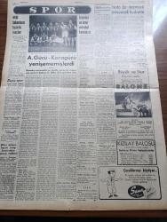 Ulus Gazetesi - 26 Ocak 1954 - Hüseyin Cahit Yalçın Köşe Yazısı - Ankara On İki Yıldan Beri Görülmemiş Bir Kış Geçiriyor - Büyük Millet Meclisi'nde Demokrat Parti Kararınca Gensorular Reddedildi - Amerikalı Romancı Ernest Hemingway Uçak Kasasından Kurtuldu - Montgomery'ye Göre NATO Bir Tecavüzü Önleyecek Kudrette - Tarikatları Demokrat Parti İdare Ediyor - Başbakan Adnan Menderes İstanbul'da - Edebiyat Derneği Sanatseverleri Aşka Davet Etti - Eskimolar Çeviren Rahşan Ecevit - Hitler Beceremedikten Sonra Yazan Kemal Zeki Gençosman - Unlu Maddeler Sendikasının Beyannamesi - İstanbul'da Ruhban Mektebi Törenle Açıldı - Komünist İşçili Fabrikalar - Laos'ta Fransızlar Duruma Hakim - Kaybettiğimiz Değerli Sanatkar Perihan Yenal'ın En Sevdiği Resimi - Pasifik Kahramanları Anlatan Ronald Mckie Yazı Dizisi -  Yeni Ulus'un Hikayesi Kırmızı Çiçek Çeviren Reha Arman - Nazi Şeflerinin Aileleri Ne Halde - Beşiktaş İle Karşılaşamayan Adaletin Tam Kadrosu Fotoğrafı - Ankaragücü Karagücü Yenişemediler