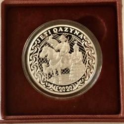 KAZAKİSTAN 500 TENGE 2020 [ JETİ QAZYNA ] GÜMÜŞ Oxide