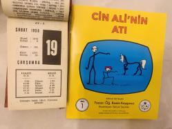 19 Şubat 1958 hediyelik orijinal Ajans Türkiye takvim yaprağı (Cin Ali kitabı hediyeli:)