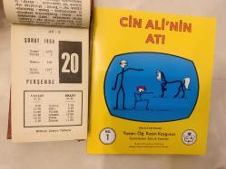 20 Şubat 1958 hediyelik orijinal Ajans Türkiye takvim yaprağı (Cin Ali kitabı hediyeli:)