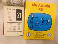 21 Şubat 1958 hediyelik orijinal Ajans Türkiye takvim yaprağı (Cin Ali kitabı hediyeli:)