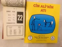22 Şubat 1958 hediyelik orijinal Ajans Türkiye takvim yaprağı (Cin Ali kitabı hediyeli:)