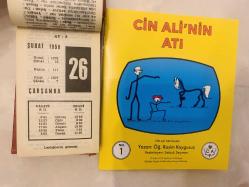 26 Şubat 1958 hediyelik orijinal Ajans Türkiye takvim yaprağı (Cin Ali kitabı hediyeli:)