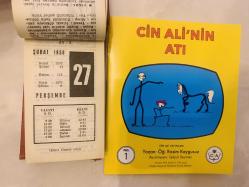 27 Şubat 1958 hediyelik orijinal Ajans Türkiye takvim yaprağı (Cin Ali kitabı hediyeli:)