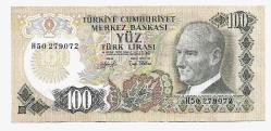 100 Lira 6.Emisyon 1.Tertip H50 279072 (wb0082)