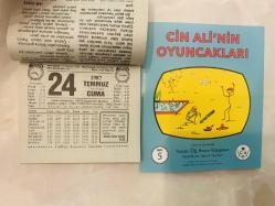 24 Temmuz 1987 hediyelik orijinal Türkiye gazetesi takvim yaprağı (Cin Ali kitabı hediyeli:)