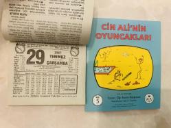 29 Temmuz 1987 hediyelik orijinal Türkiye gazetesi takvim yaprağı (Cin Ali kitabı hediyeli:)