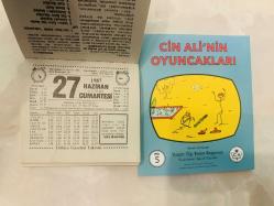 27 Haziran 1987 hediyelik orijinal Türkiye gazetesi takvim yaprağı (Cin Ali kitabı hediyeli:)