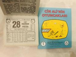 28 Haziran 1987 hediyelik orijinal Türkiye gazetesi takvim yaprağı (Cin Ali kitabı hediyeli:)