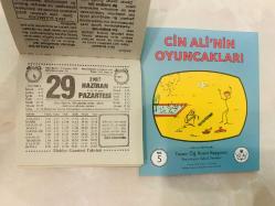 29 Haziran 1987 hediyelik orijinal Türkiye gazetesi takvim yaprağı (Cin Ali kitabı hediyeli:)