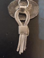 Savatlı Kolye, Osmanlı Düşük Ayar Gümüş Savatlı Kolye.