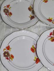 17482-ESKİLERDEN 6 ADET KÜTAHYA PORSELEN SERVİS TABAĞI