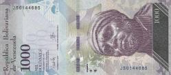 Koleksiyon Ürünü Venezuella, 1000 Bolivares, Çil, 2017