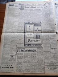 Cumhuriyet Gazetesi - 16 Temmuz 1959 - Meclis 33 Günlük Tatilden Sonra Çalışmalarına Başladı - Talebe Federasyonunun Şehrimizde Kongresini Polisler Dağıttı Yalçın Küçük'ü Götürdü - Gazeteci Şahap Balcıoğlu 1 Yıl 4 Ay Hapse Mahkum Oldu - Hasan Polatkan'a Yapılacak Ameliyat - Piyes Yazarı Ekrem Reşit Rey Toprağa Verildi - Turhal'da Kağıt Oyunları Yasak Edildi - Ankara'daki Spor Sarayı Neden Çöktü - Haritamızda Bir Nokta Yazan Fakir Baykurt Yazı Dizisi - Kurtlar Ulurken Yazan Alix Andre Yazı Dizisi - Vapurlara Ebe Alınacak - Burhan Felek Köşe Yazısı - Suriye'de 13 Türk Daha Tevkif Edildi - Rauf Denktaş Salıya Ankara'ya Geliyor - Uluç Ali Yazan Halikarnas Balıkçısı Yazı Dizisi - Demirbank - Koruyucu Melekler Çizgi Roman - Ankara İstanbul Etaplı Bisiklet Yarışı İlk Etapı Aytekin İpek Aldı - Fenerbahçe Antrenör Molnar İle Anlaşamadı - Meşhur Brezilyalı Didi Real Madrid'de - Modalı Altan Dinçer'in Fenerbahçe'ye Döneceği Söyleniyor - Avrupa Kupasının İlk Maçı Porto Kızılyıldız - Karagümrük