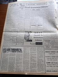 Cumhuriyet Gazetesi - 11 Ağustos 1959 - Ortadirek Yazan Yaşar Kemal Yazı Dizisi - Uluç Ali Yazan Halikarnas Balıkçısı Yazı Dizisi - Samsun Şehrini Dün Seller Bastı - Haliç Fener Faciasına 165 Kg Dinamit Sebep Oldu - 22 Ay Yatacak Gazeteci Beyhan Cenkçi Dün Sabah Hapse Girdi - Yeni Tekel Binasının Temeli Atıldı - Konya'daki Yüzme Havuzunda Kadınlar Günü -  Terbiyeciler Dayağın Gene Okullara Girmesini İstiyorlar - İktisadi Durumumuzun Bilançosu Yazan Esat Tekeli - Arap Komünistleri Arasında Çözülme - Burhan Felek Köşe Yazısı - Yıldız Robert Mitchum İrlanda'da Dayak Yedi - Soprano Maria Callas Film Teklifine Evet Dedi - 107 Kişilik Bir Orkestra Geldi - Rauf Denktaş Kim Dergisini Dava Ediyor - Beşiktaş'ın Yeni Macar Antrenörü Bukovin Yarın Geliyor - Fenerbahçe'nin Kuvvetli Rakibi Czepel - Eskişehir Beden Terbiyesi Yeni Bölge Müdürü Mümtaz Kolankaya - Kızılay Otomobil Piyangosu - Altay'ın Yeni Antrenörü Sinyor Buzzegoli - Sana Nebati Margarin - Fenerbahçe Boks Takımı Kaptanı Halit Çetin