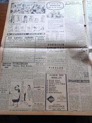 Cumhuriyet Gazetesi - 12 Ağustos 1959 - Ortadirek Yazan Yaşar Kemal Yazı Dizisi - Nadir Nadi Köşe Yazısı - Kıbrıs'ta Bir Türk Gençlik Toplantısına Bomba Atıldı - Kasım Gülek'in Rize Seyahati Partiler Arası Dostluk Tezahürüne Vesile Oldu - Kerkük Katliamının İkinci Kızıl Lideri Kaçtı - Maruf Berzani - New York Filarmoni Orkestrası Açıkhava Tiyatrosunda Konserini Verdi - Fener'deki Dinamit Patlamasında Gümrük Memurları Da Sorumlu Tutuluyor - Küba Dün Yeniden Karıştı - Bartın'ı İstanbullu Seyyar Satıcılar İstila Etti - Amerika'da İran Şahı Aleyhine Çalışan Teşkilat - Burhan Felek Köşe Yazısı - Fuhuşa Teşvikten Sanıklar Rock And Roll'cular - Koruyucu Melekler Çizgi Roman - Atom Bombasının Ondördüncü Yıldönümünde - Uluç Ali Yazan Halikarnas Balıkçısı Yazı Dizisi - İstanbul Ankara Radyosu Programı - Aydın Milletvekili Osman Ongan Vefat Etti - Komili Zeytinyağı - Teniste Nazmi Bari İzmir Şampiyonu Ziya Kıpkızılı Yendi - Yaşar Yılmaz Ve Tahsin Kotil Güreş Kampından Çıkarıldı - Basketbol