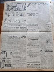 Cumhuriyet Gazetesi - 18 Ağustos 1959 - Ortadirek Yazan Yaşar Kemal Yazı Dizisi - Nadir Nadi Köşe Yazısı - Batı Almanya İktisat Bakanı Ludwig Erhard Dün Uçakla Geldi - Askerlik Süresinin Değiştirilmesi İle alakalı Çalışmalar - İzmir Enternasyonal Fuarına 19 Yabancı Firma Katılıyor - Şehir Hatları İçin Yeni 9 Vapur inşa Ettiriliyor - Hoparlör Yasağı Tatbikatı -  Irak Askeri Mahkemesinde Türkler Aleyhinde İddialar - İstanbullular Sinek İtlafına Başladılar - Dünyanın En Büyük Viyolonselisti Pablo Casals Anlatıyor Yazı Dizisi - Esat Tekeli - Cevat Fehmi Başkut - Güdümlü Mermi Atan Rus Denizaltıları - Burhan Felek Köşe Yazısı - Uluç Ali Yazan Halikarnas Balıkçısı Yazı Dizisi - Koruyucu Melekler Çizgi Roman - Amerika'nın Kutup Üssü Buzlar Altında Kuruluyor - Odeon Yeni Çıkan Plaklar - Fatma Türkan - Şemsi Yastıman - Öğretmenler Bankası Açıldı - Uludağ'a Teleferik Hattı Veya Skilifts Yapılacak - Beşiktaş Antrenör Andrea Kutik İle Mukavele Yaptı - 14. İstanbul Tenis Turnuvası - Nazmi Bari